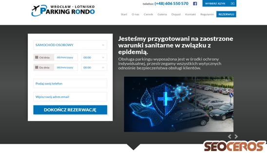 parkingrondo.pl desktop förhandsvisning
