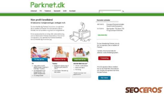 parknet.dk desktop Vista previa