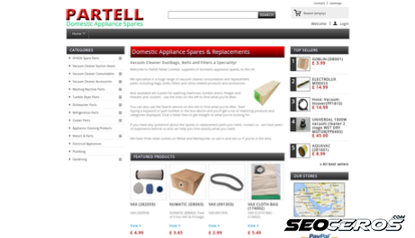 partell.co.uk desktop förhandsvisning