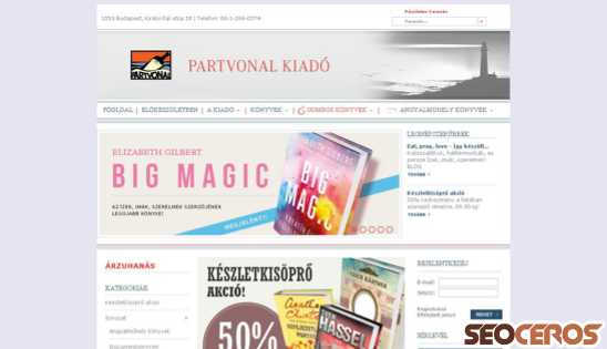 partvonal.hu desktop náhľad obrázku
