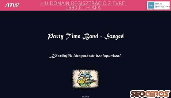 partytimeband.atw.hu desktop előnézeti kép
