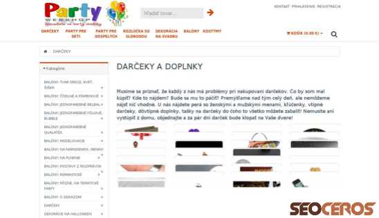 partywebshop.sk/darceky-243 desktop náhľad obrázku