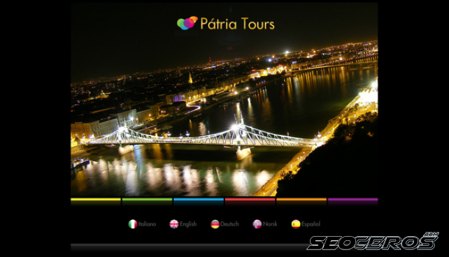 patriatours.hu desktop náhled obrázku