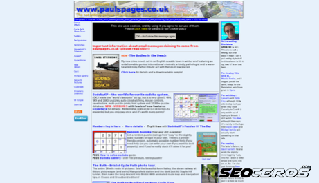 paulspages.co.uk desktop förhandsvisning