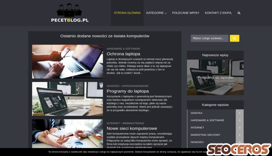 pecetblog.pl desktop prikaz slike