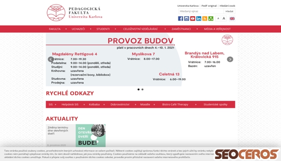 pedf.cuni.cz desktop prikaz slike