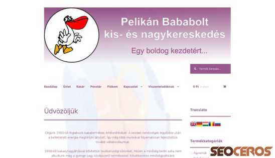 pelikanbaba.hu desktop előnézeti kép