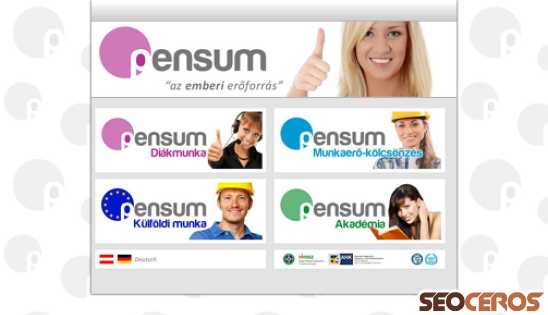 pensum.hu desktop náhled obrázku