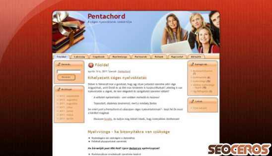 pentachord.eu desktop előnézeti kép
