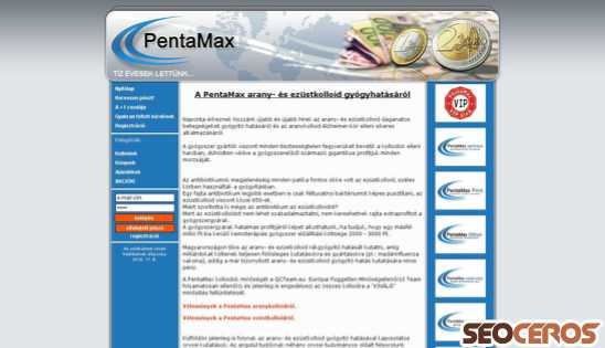 pentamax.eu desktop előnézeti kép