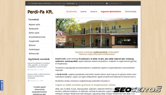 perdikft.hu desktop náhľad obrázku