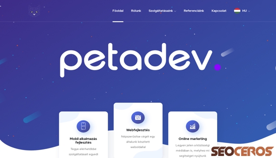 petadev.com/onum/index desktop előnézeti kép