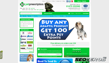petprescription.co.uk desktop náhled obrázku