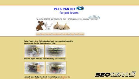 pets-pantry.co.uk desktop preview