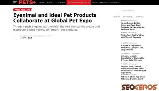 petsplusmag.com/eyenimal-and-ideal-pet-products-collaborate-at-global-pet-expo {typen} forhåndsvisning