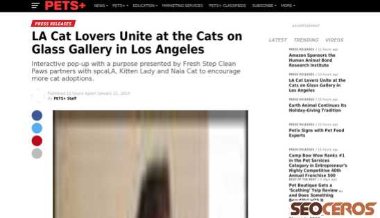 petsplusmag.com/la-cat-lovers-unite-at-the-cats-on-glass-gallery-in-los-angeles desktop náhled obrázku