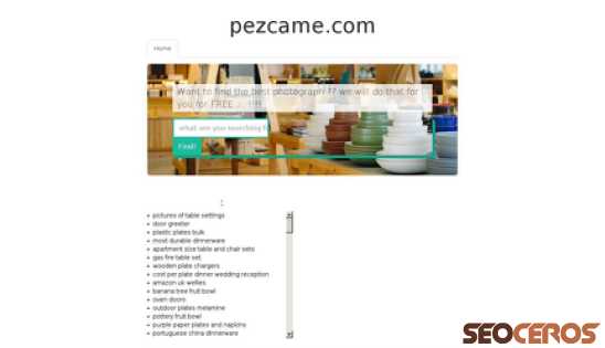 pezcame.com desktop förhandsvisning