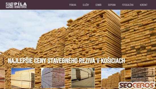 pilasebastovce.sk desktop előnézeti kép
