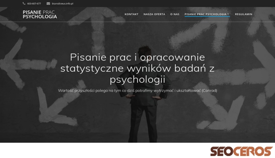 pisanieprac-psychologia.pl desktop Vista previa