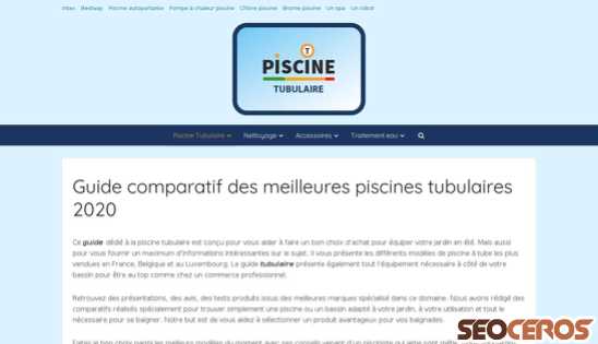 piscine-tubulaire.com desktop preview