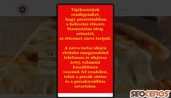 pizza-szombathely.hu desktop náhľad obrázku