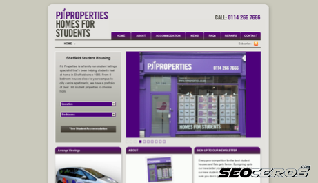 pjproperties.co.uk desktop előnézeti kép