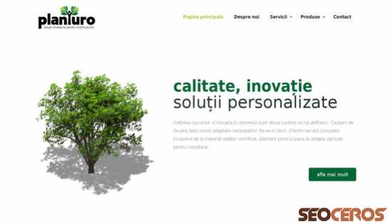 planturo.ro desktop förhandsvisning