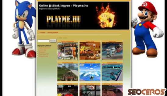 playme.hu desktop preview
