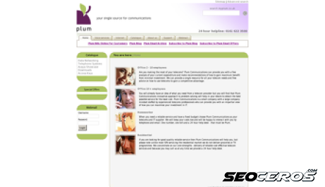 plumcom.co.uk desktop náhled obrázku