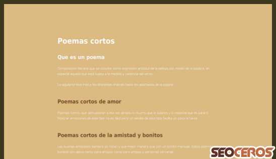 poemascortos.de desktop förhandsvisning