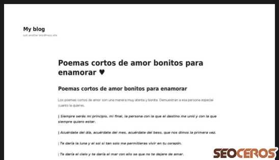 poemascortos.de/amor desktop preview