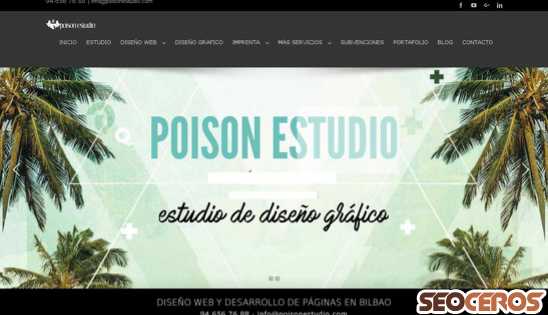 poisonestudio.com desktop vista previa