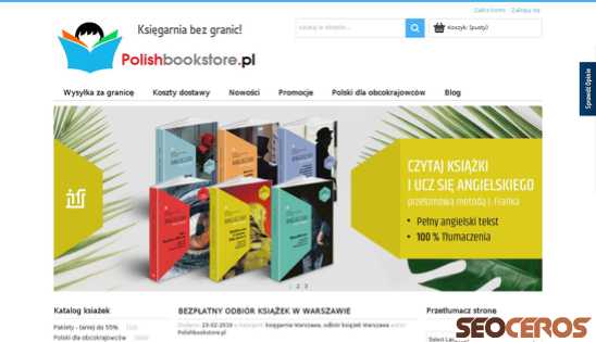 polishbookstore.pl desktop förhandsvisning