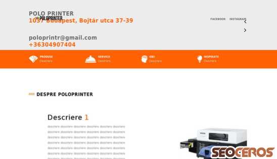 poloprinter.cseihd.ro desktop förhandsvisning