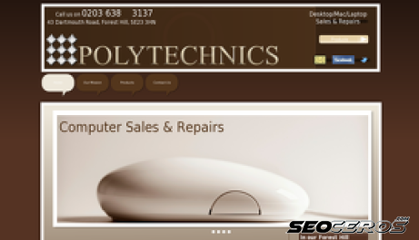 polytechnics.co.uk desktop előnézeti kép