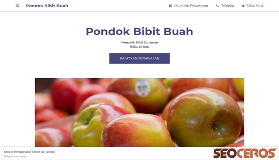 pondokbibitbuah.business.site desktop obraz podglądowy