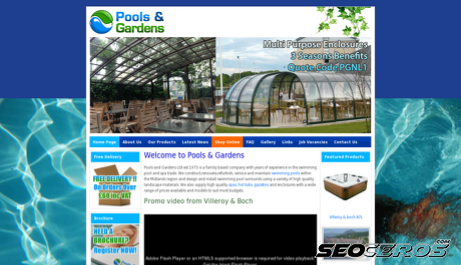 poolsandgardens.co.uk desktop náhľad obrázku