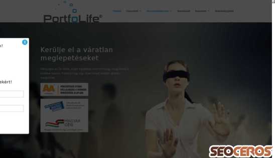portfolife.hu desktop Vista previa