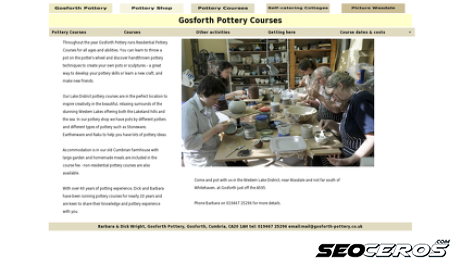 potterycourses.co.uk desktop náhled obrázku