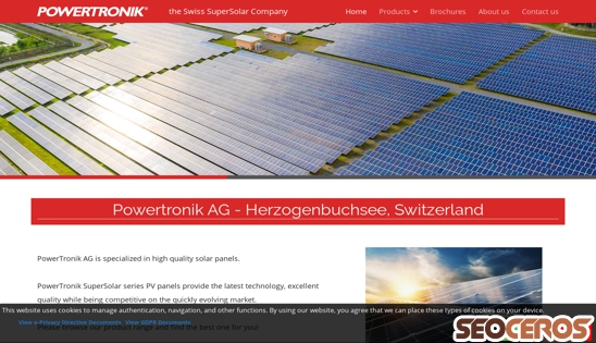 powertronik.ch desktop náhled obrázku