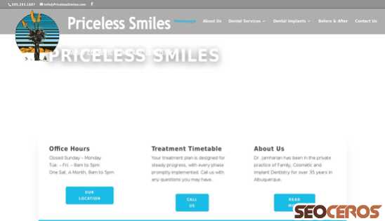 pricelesssmiles.com desktop náhled obrázku