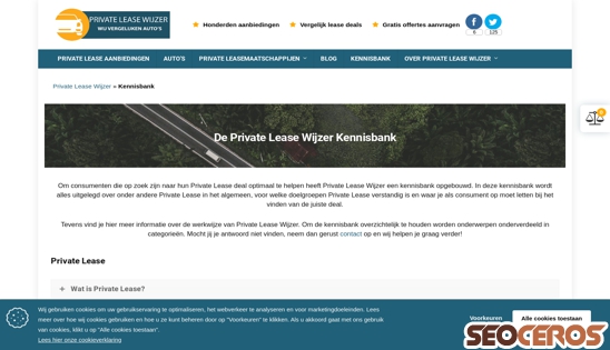 privatelease-wijzer.nl/kennisbank desktop förhandsvisning