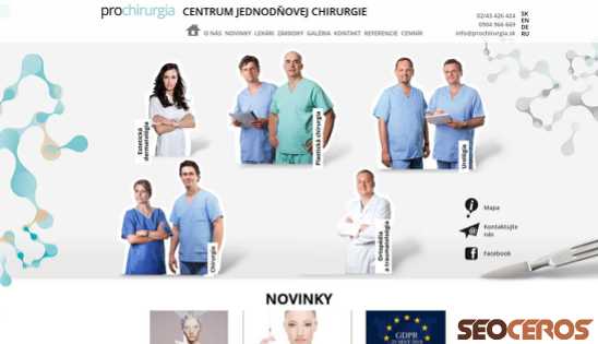 prochirurgia.sk desktop preview