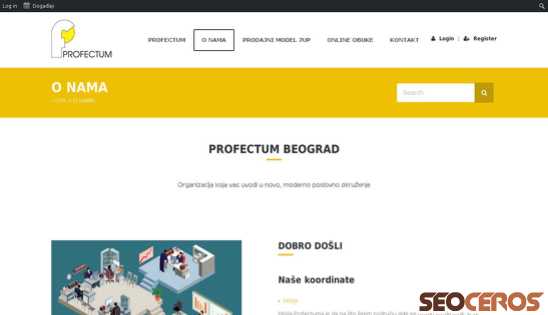 profectum.rs/o-nama desktop náhled obrázku