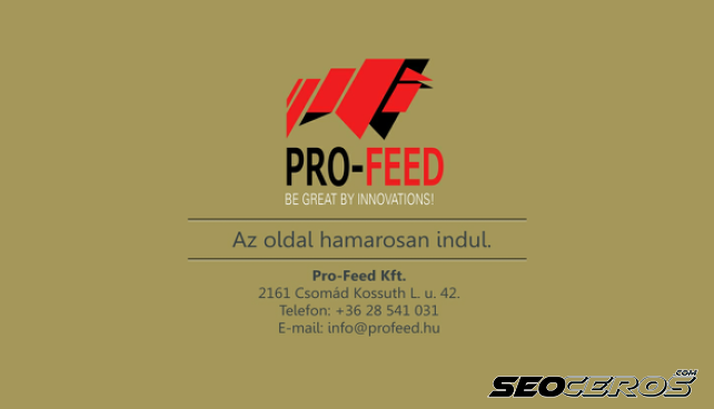 profeed.hu desktop náhled obrázku