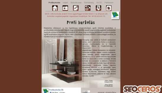 profiburkolas.hu desktop előnézeti kép
