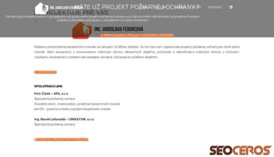 projektpoziarnejochrany.sk desktop előnézeti kép