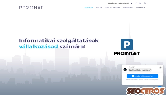 promnet.hu desktop előnézeti kép