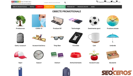 promofactory.ro/Produse-materiale-promotionale.html desktop előnézeti kép