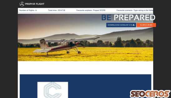 propairflight.com desktop previzualizare